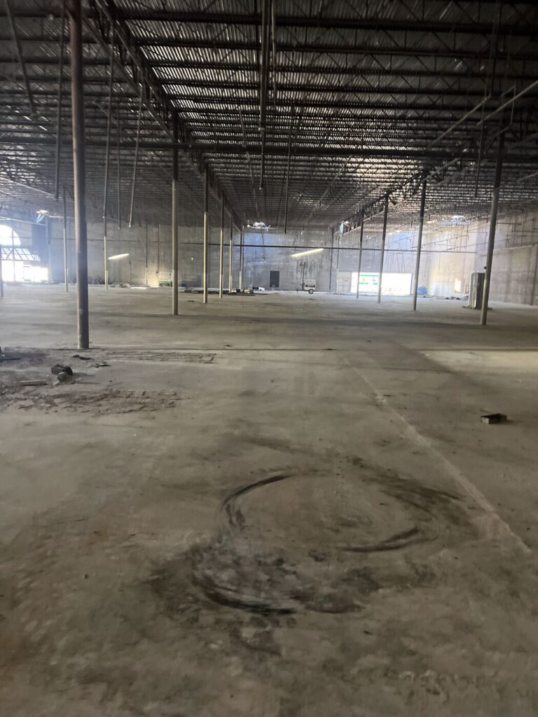An empty commercial shell before the fit out begins